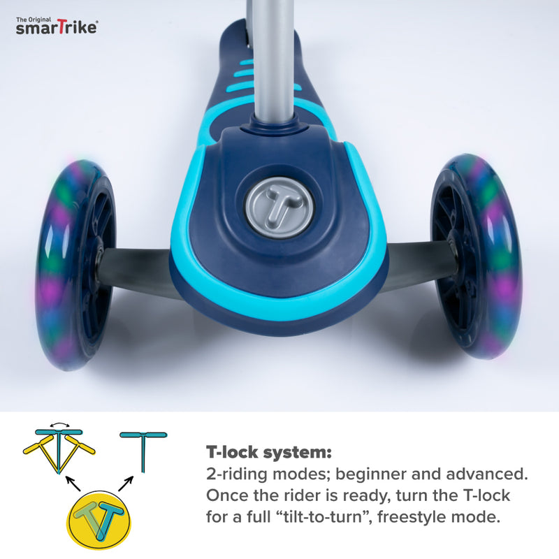スクーター T3 【ブルー】キックスクーター キックボード スマートトライク smarttrikeのコピー